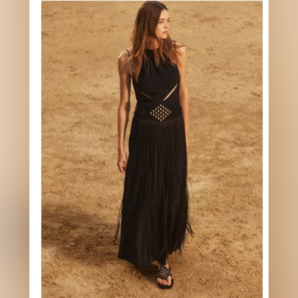 Zara Limited Edition Long‎ Cut Out Dress